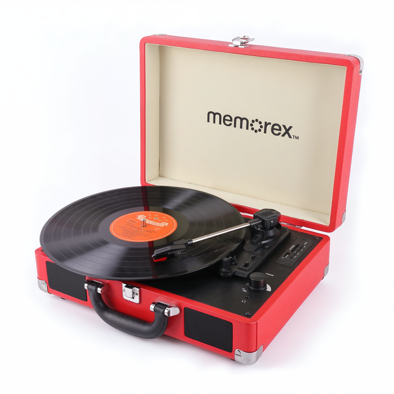Suitcase Portable Vinyl Turntable with Speakers