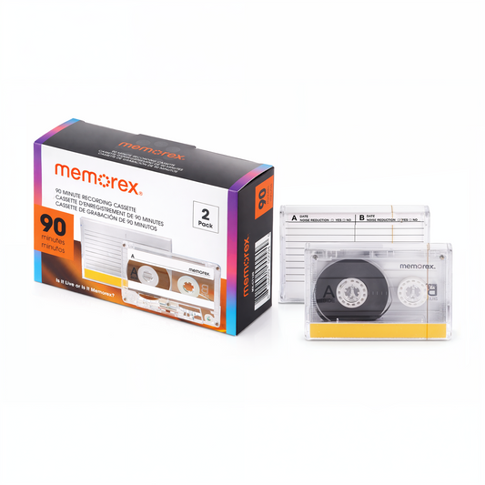 2 Pack 90 Mins. Recordable Cassette Tape