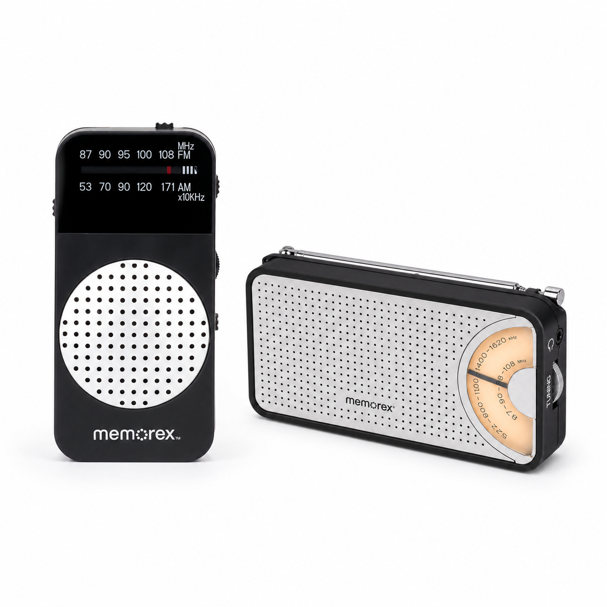 Memorex Pocket Radio Duo - black / grey