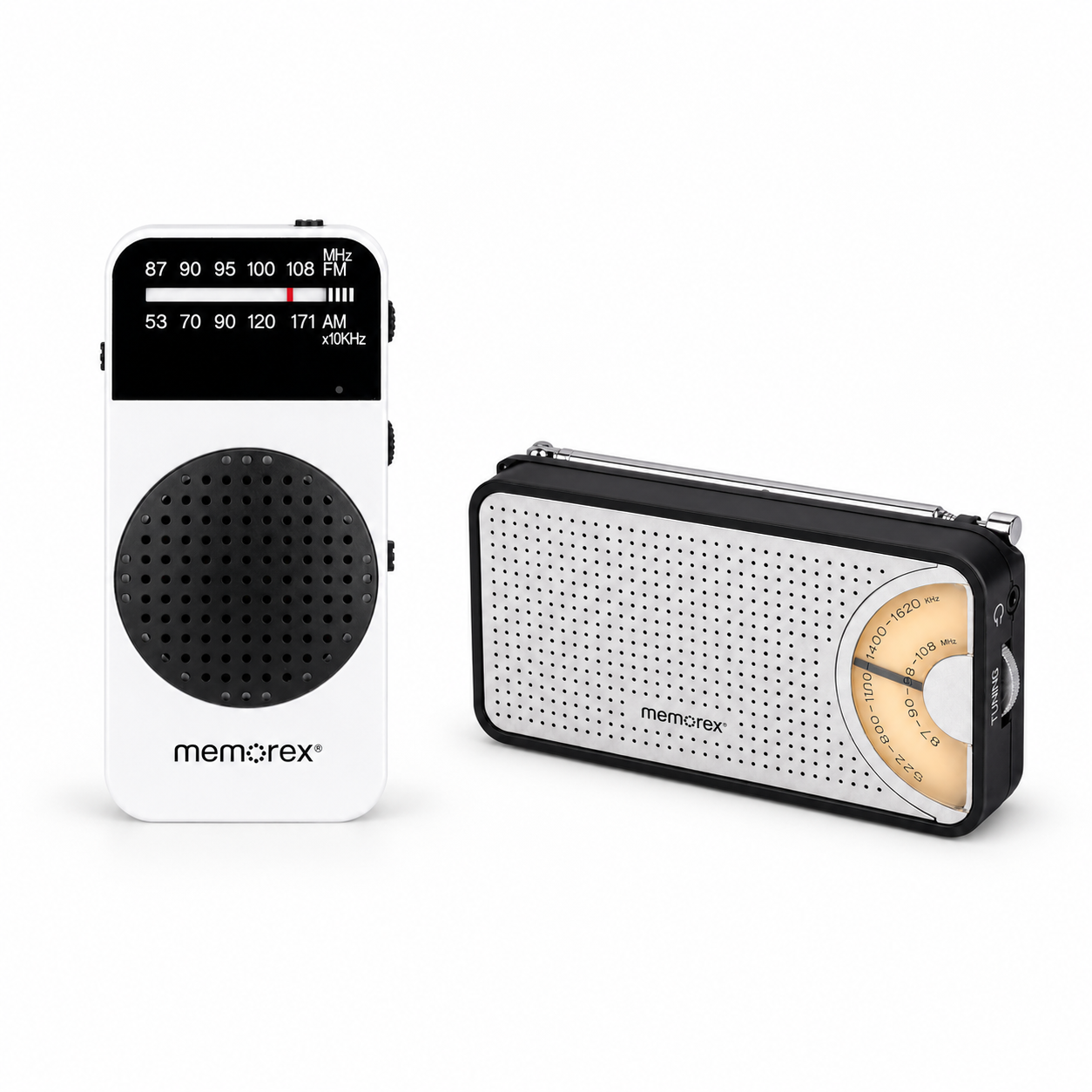 Memorex Pocket Radio Duo - grey / grey