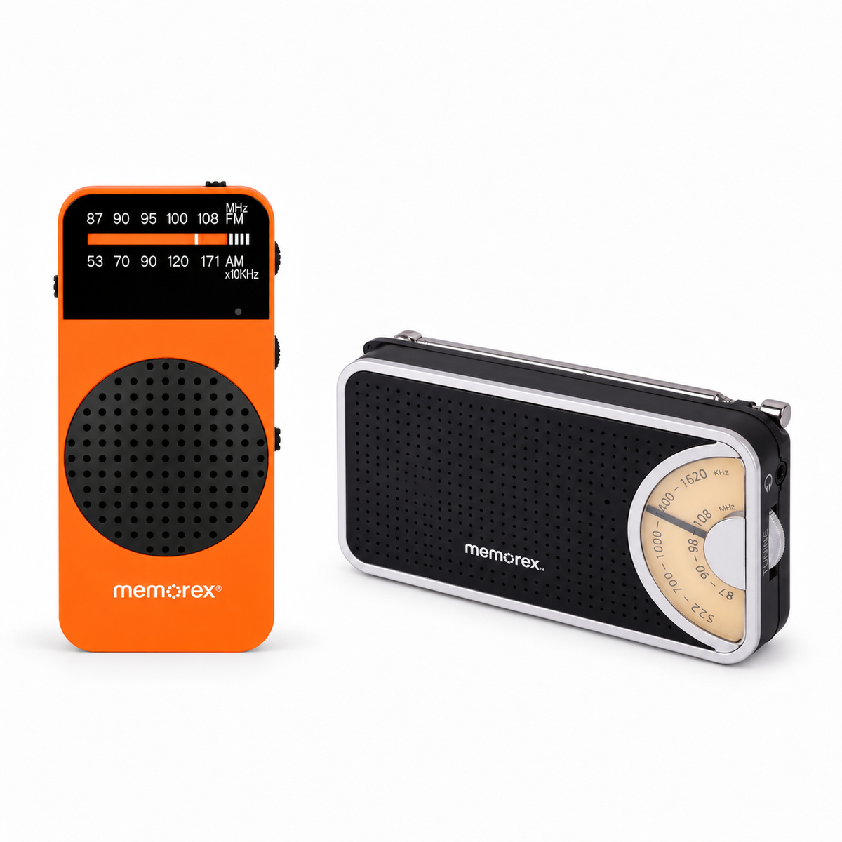 Memorex Pocket Radio Duo - orange / black